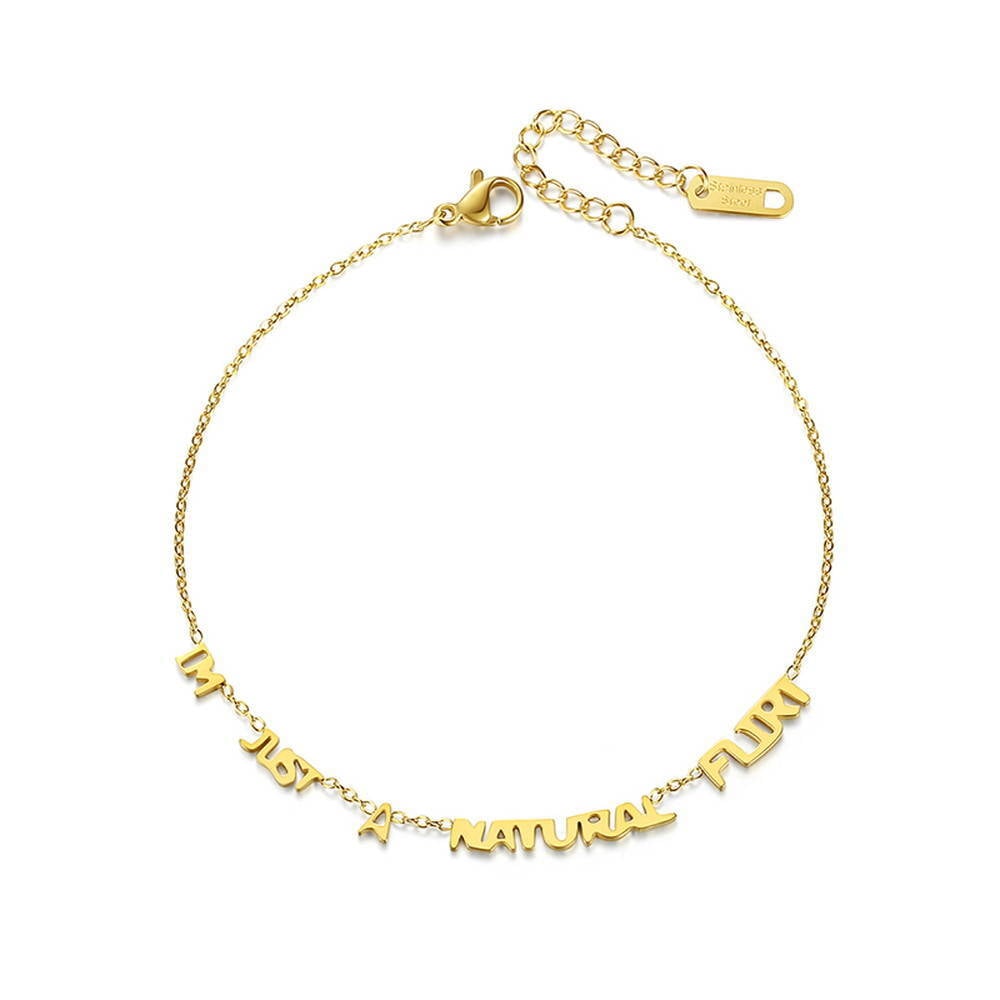 Bold Name Women Bracelet