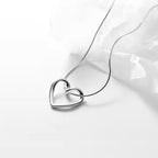 Swan Heart Chain Necklace