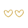 Stainless Steel Heart Themed Stud Earring