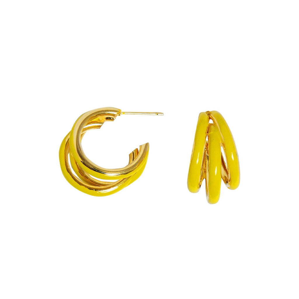 Multi-Layer C-Shaped Hoop Earrings
