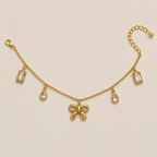 Three-Dimensional Rhinestone Anklet