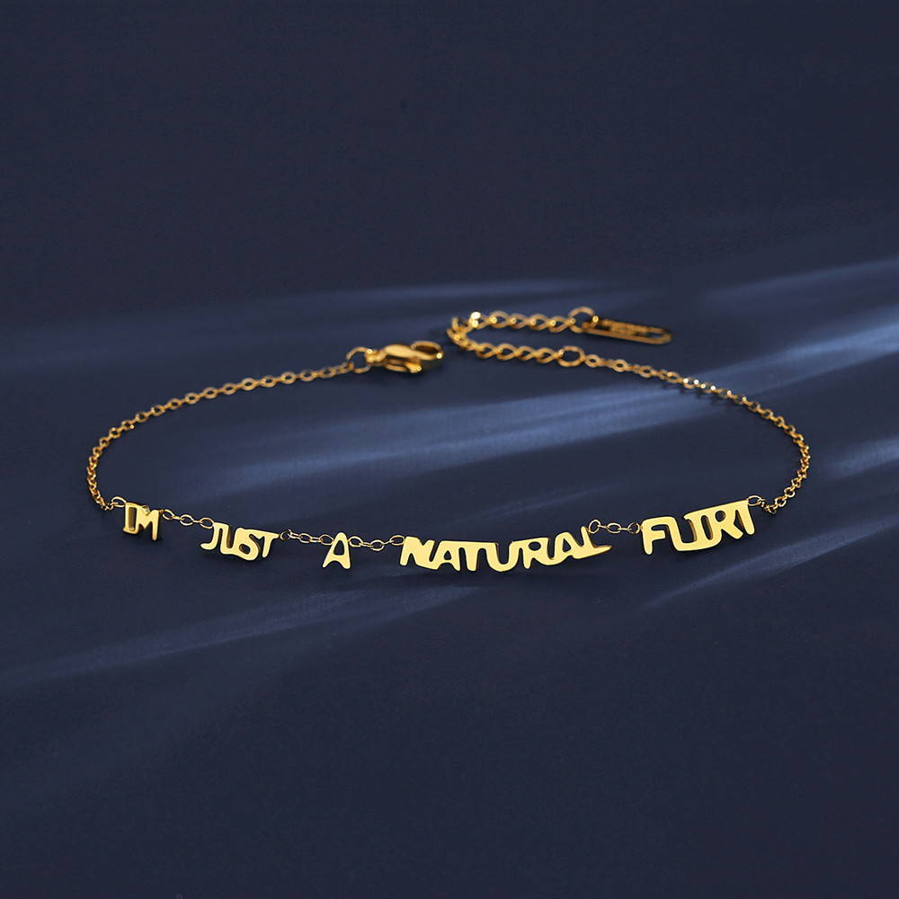 Bold Name Women Bracelet