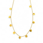 Dainty heart drop necklace
