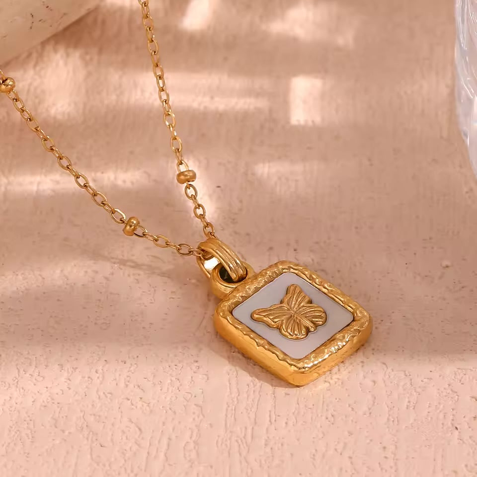 Butterfly Pendant Adjustable Chain For Women