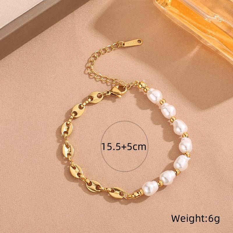 Charms Natural Pearl Bracelet