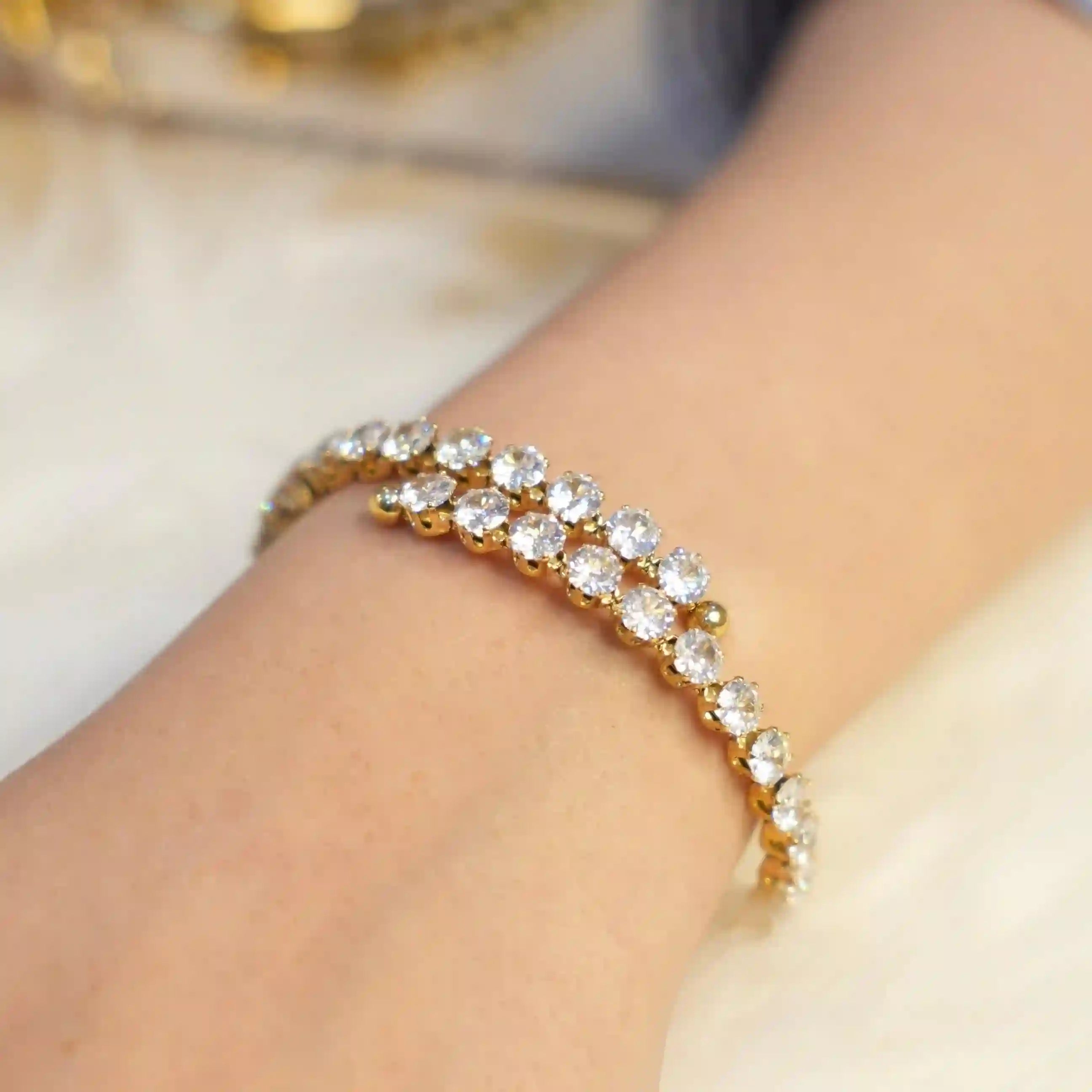 Adjustable Double Row Bracelet
