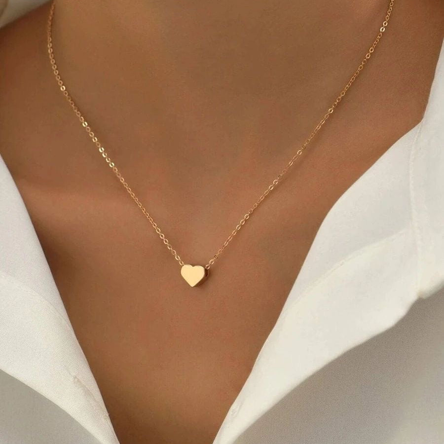 Tiny Charm Heart Necklace