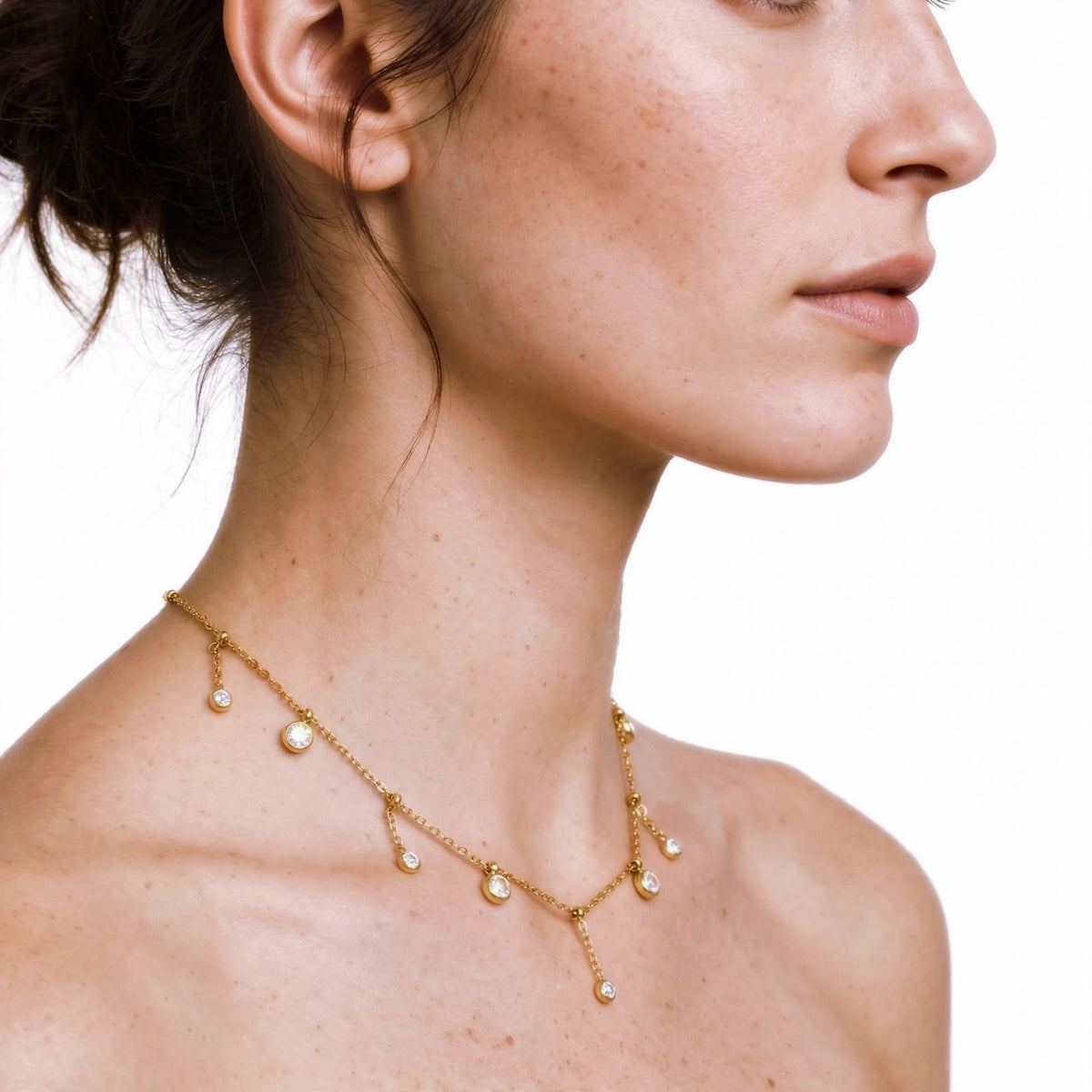 Raindrop Charm Necklace For Women