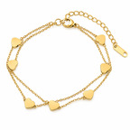 Minimal Heart Charm Bracelet