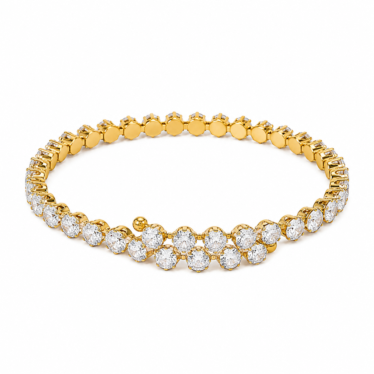 Adjustable Double Row Bracelet