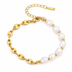 Charms Natural Pearl Bracelet