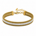 CZ Stones Snake Chain Bracelet
