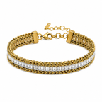 CZ Stones Snake Chain Bracelet