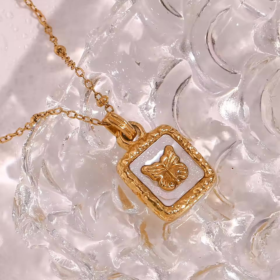 Butterfly Pendant Adjustable Chain For Women