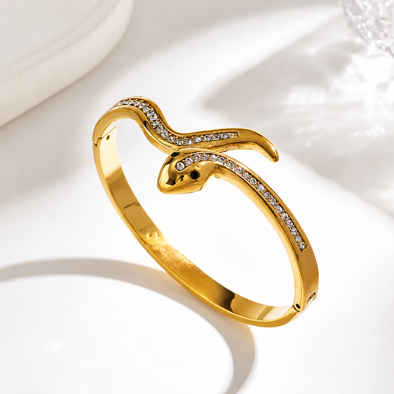 Rhinestone Snake Bracelet