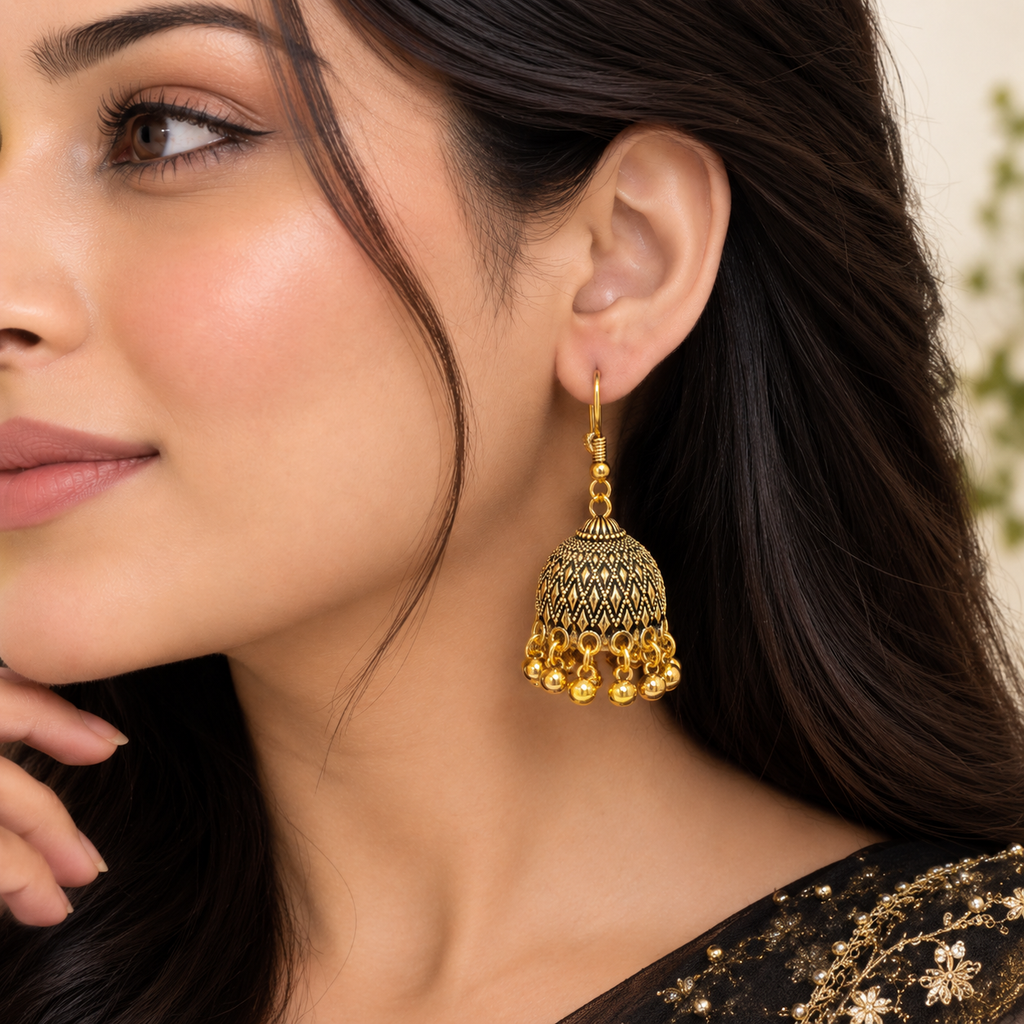 Gorgeous Unique Design Drop Jhumka For Women