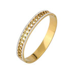 Double Zircon Chain Pattern Bangle