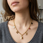 Stainless Steel Louis Vuitton multi-charm