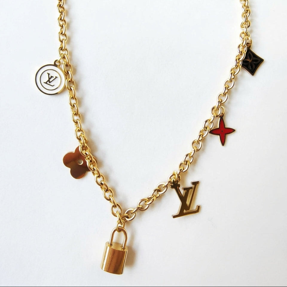 Stainless Steel Louis Vuitton multi-charm