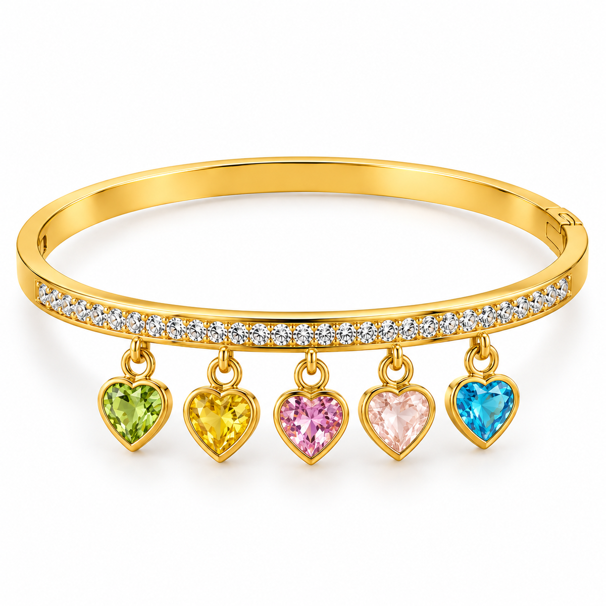 Rhinestone Heart Bracelet For Women