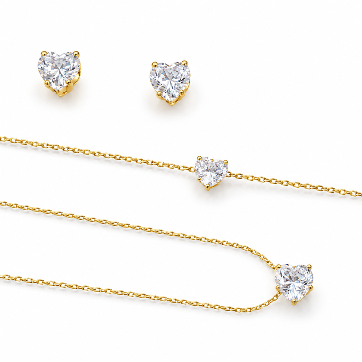 Aria Heart Solitaire Set