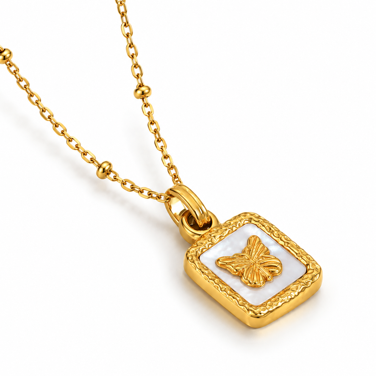 Butterfly Pendant Adjustable Chain For Women