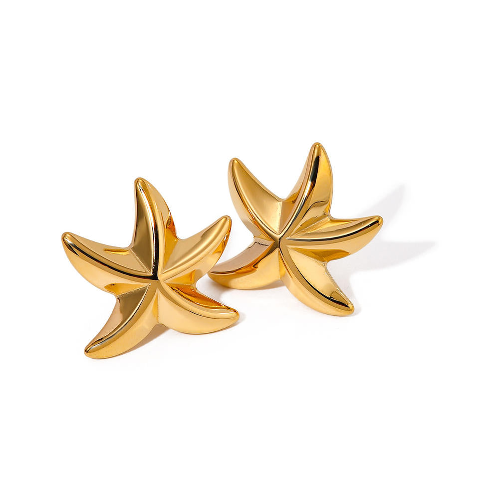 starfish stud earrings For Women