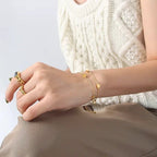 Minimal Heart Charm Bracelet