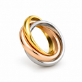 3 colours of gold Women Ring