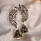 Mayur Chandbali Silver Earcuff Earrings