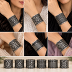 intricate embossed and floral patterns
