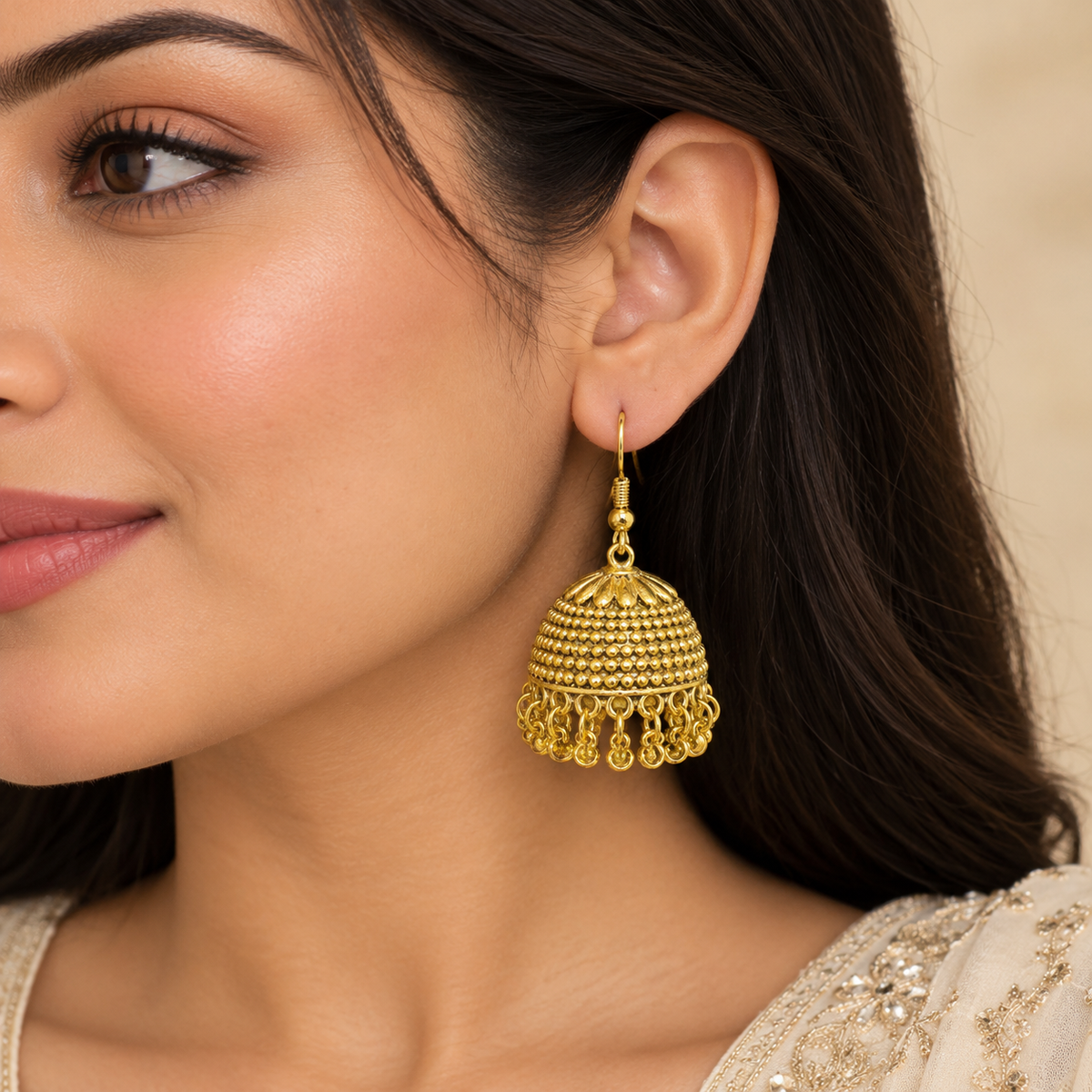 Exquisite Palace Pattern Jhumkas
