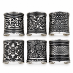 intricate embossed and floral patterns