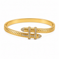Rhinestone Checkered Arrow Bracelet