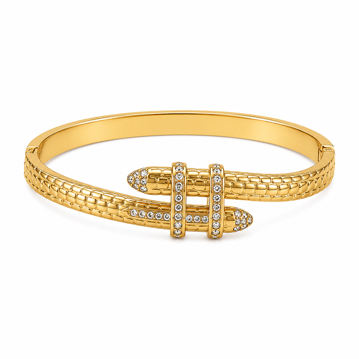 Rhinestone Checkered Arrow Bracelet