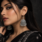 Unique Silver Color Small jhumka