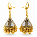 South Asian bell-shaped dangling Jhumka