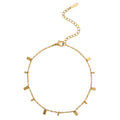 Dangling Charm Gold Ankle Chain