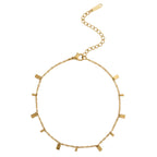 Dangling Charm Gold Ankle Chain