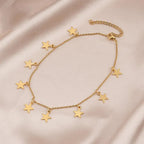 Danity Star Charm Dangle Anklet