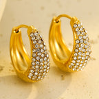 Geometric Half Hoop Earrings