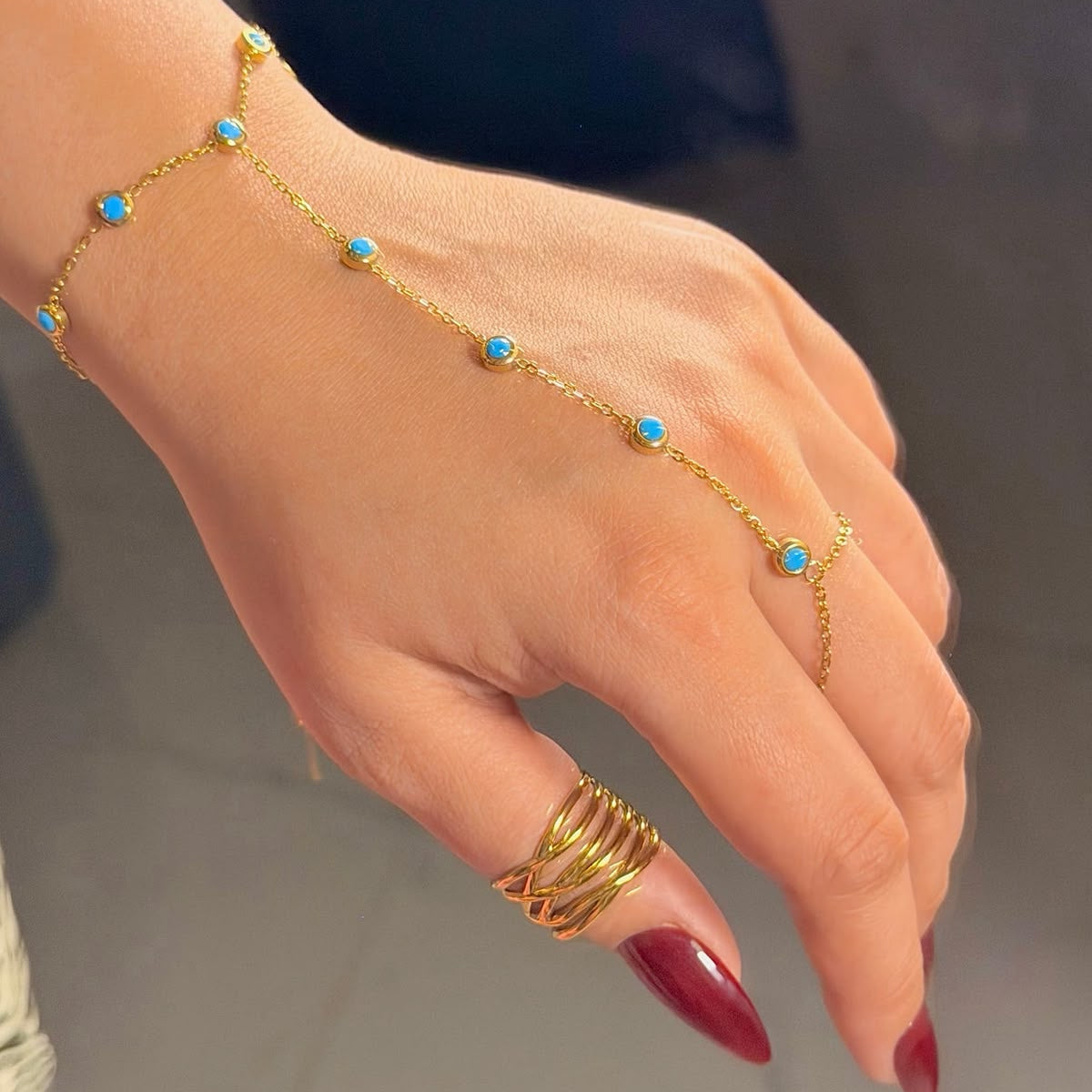 Aqua Dreams Hand Chain