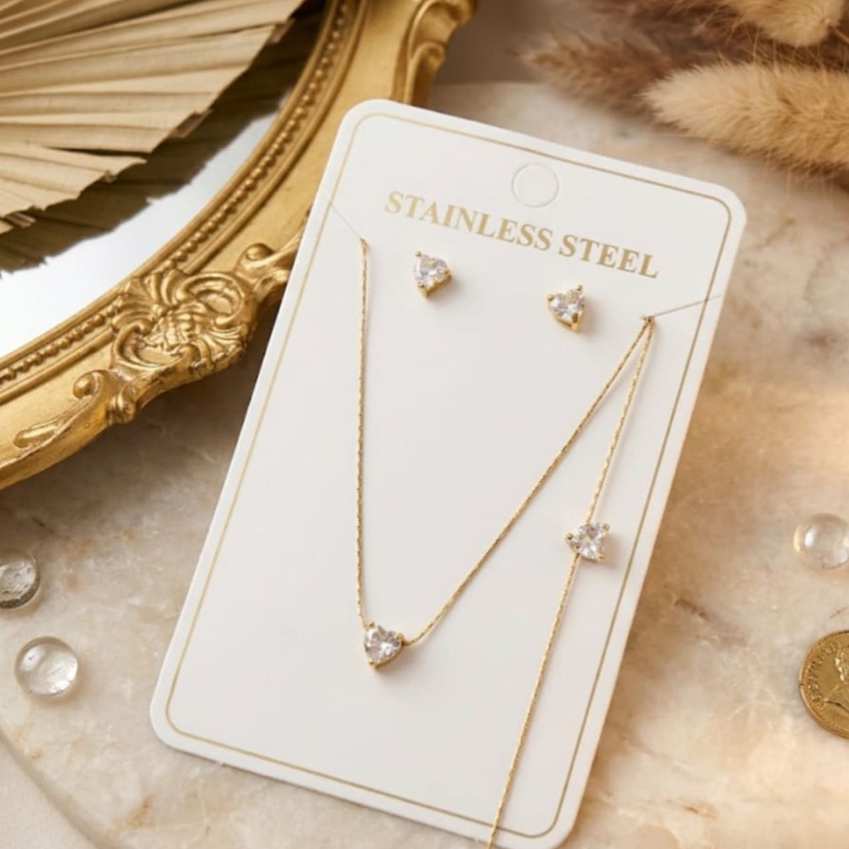 Aria Heart Solitaire Set