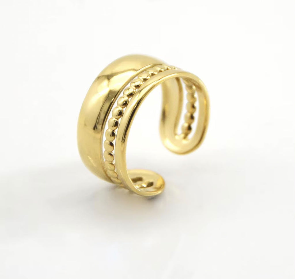 C-Shaped Stainless Steel Ring, Suitable for Men And Women