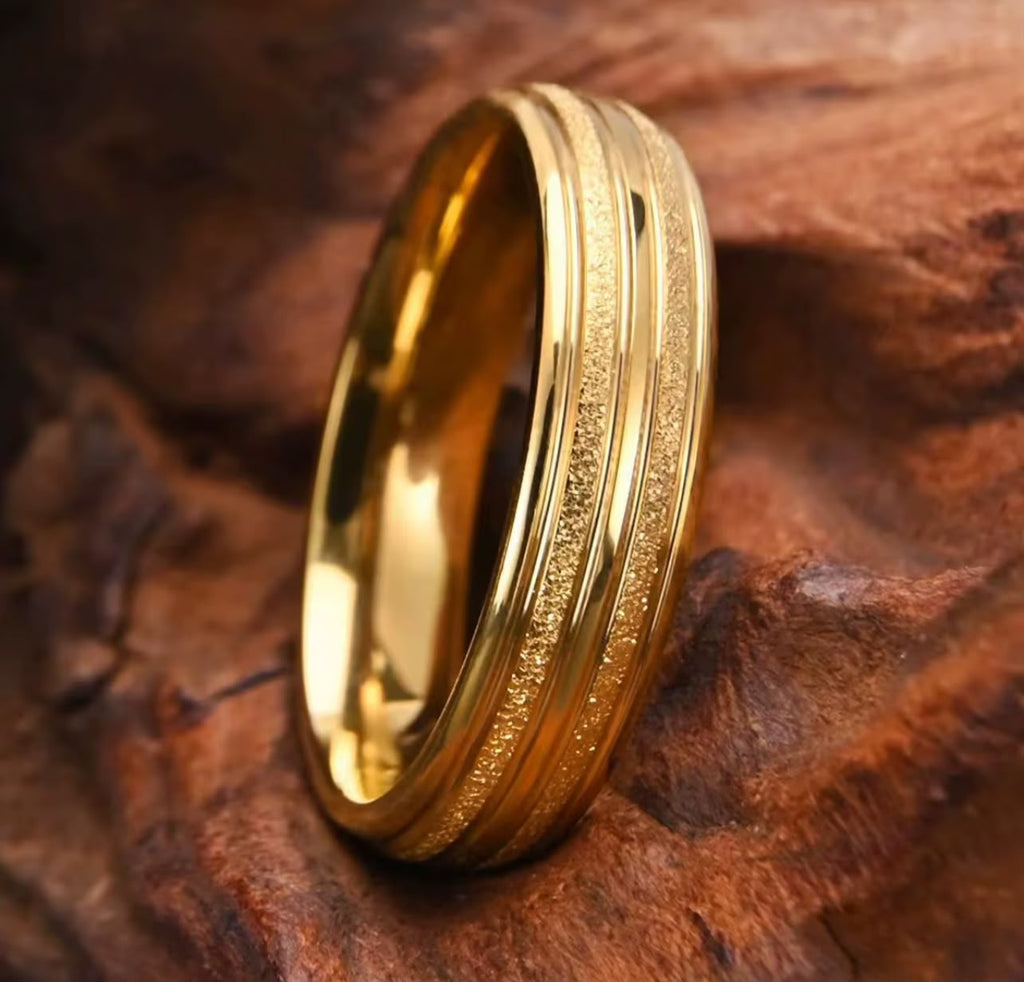 titanium steel rings for men matte rings for men