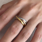 3 colours of gold Women Ring