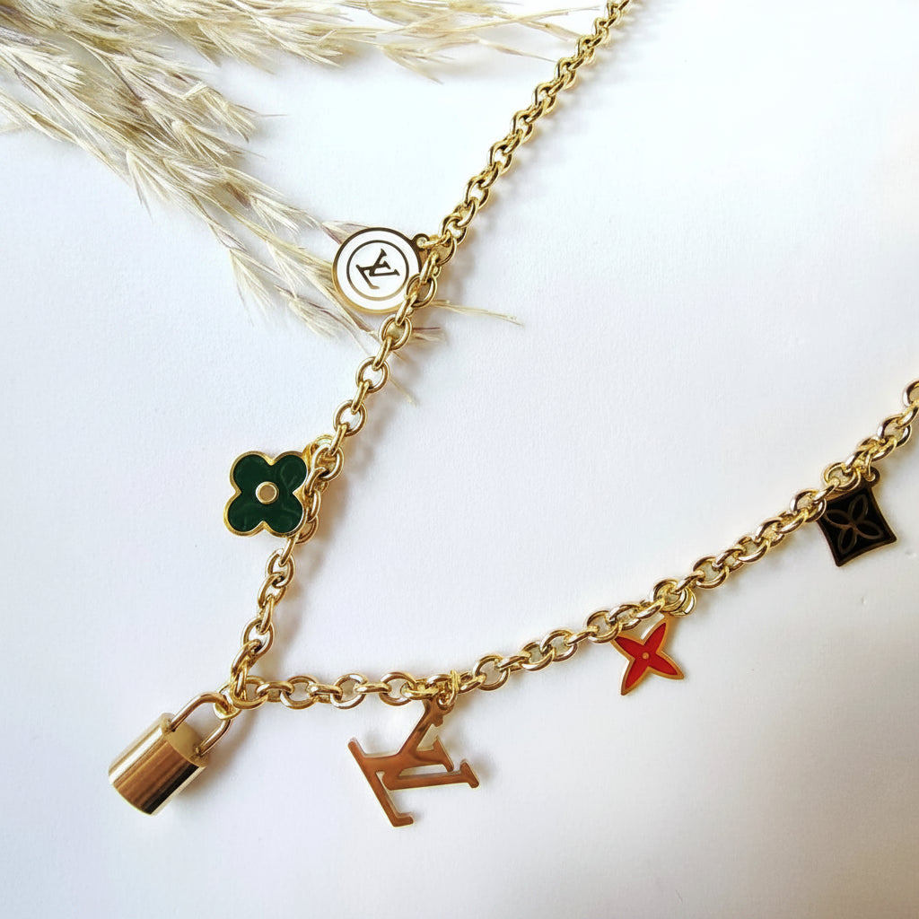 Stainless Steel Louis Vuitton multi-charm