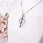 Silver and Golden stainless steel chain necklace with nail pendant