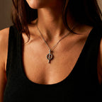 Silver and Golden stainless steel chain necklace with nail pendant