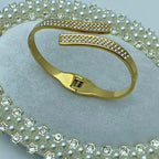 Studded Open Cuff Bracelet For Women